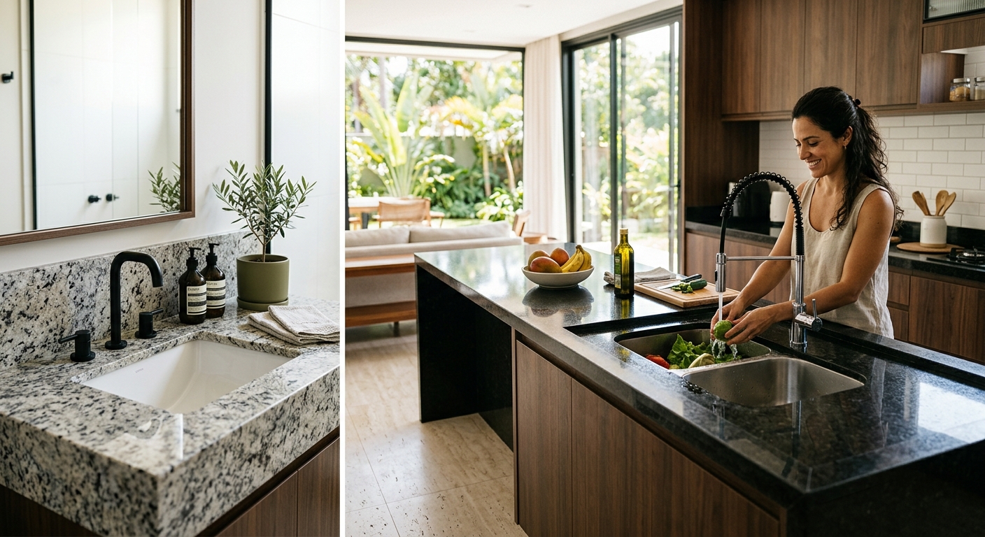 Bancadas de banheiro: como escolher a ideal para seu espaço