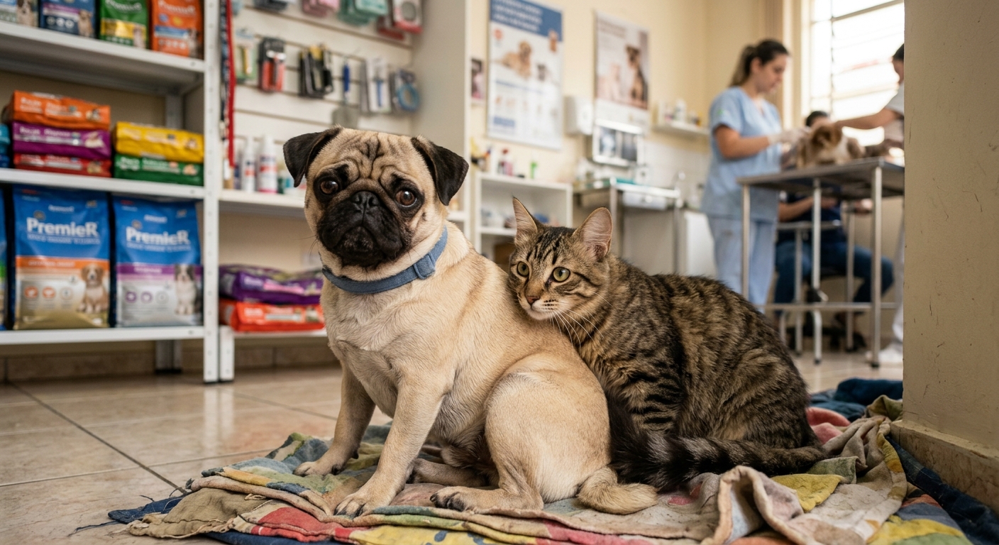 Quais são os riscos de deixar meu pet em um petshop sem supervisão adequada