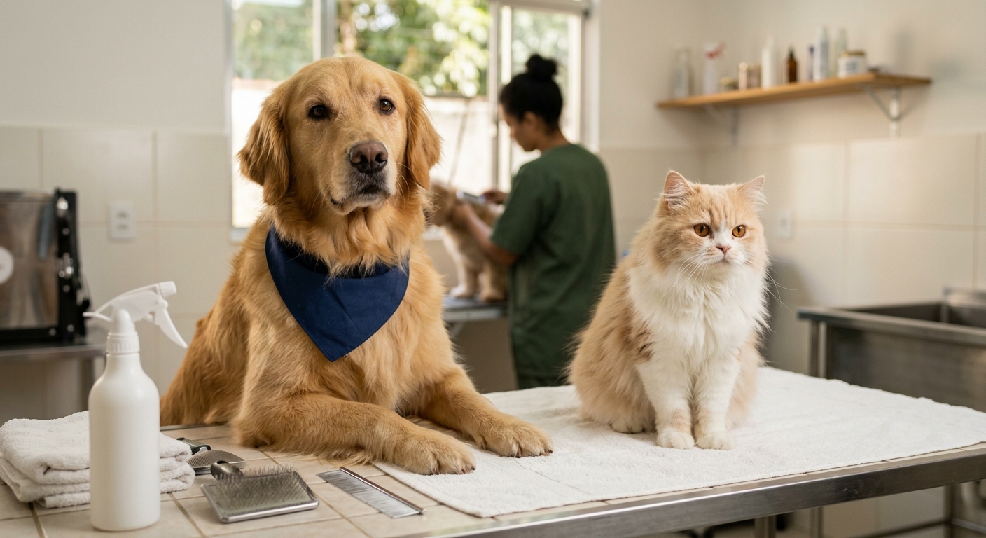 Como funciona o serviço de tosa para cães com pelagem dupla Como funciona o serviço de tosa para cães com pelagem dupla