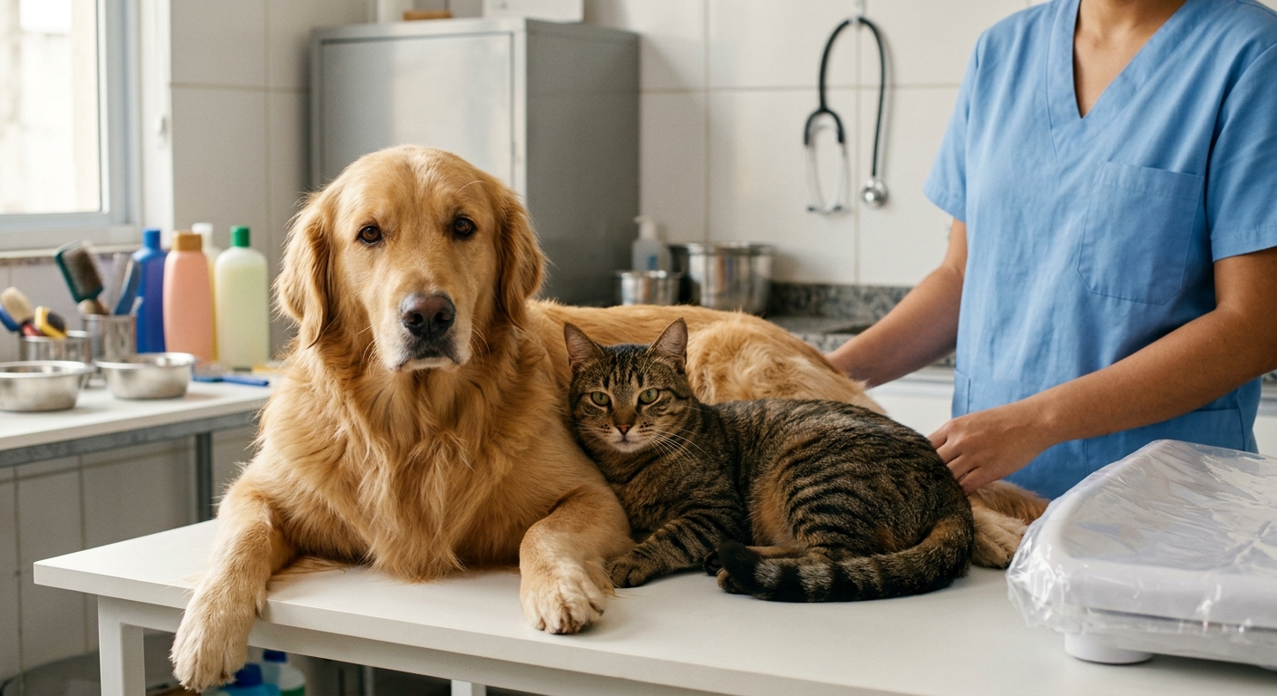 Centro estético veterinário: quais tratamentos são indicados para pelagem oleosa