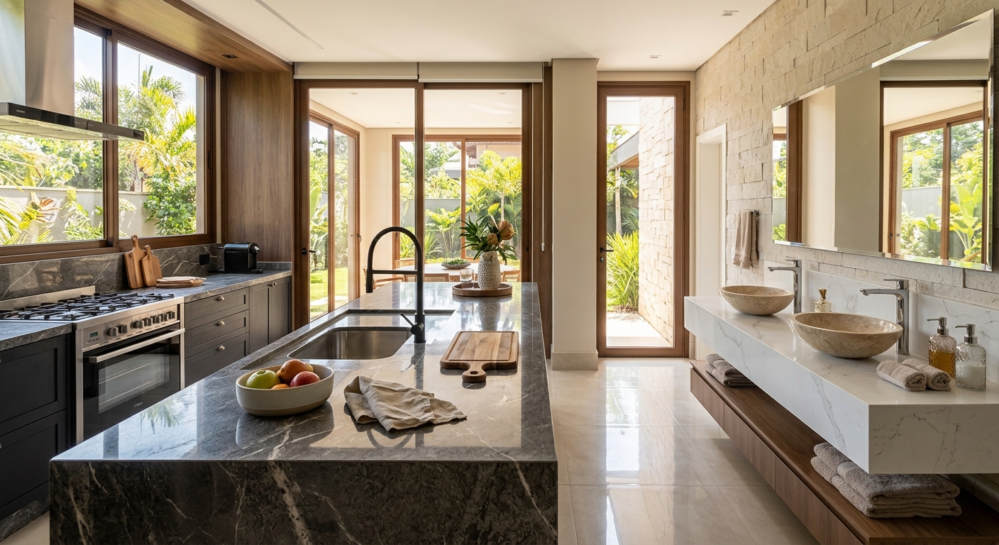 Erro comum na instalação de pias de cozinha em porcelanato e como evitar